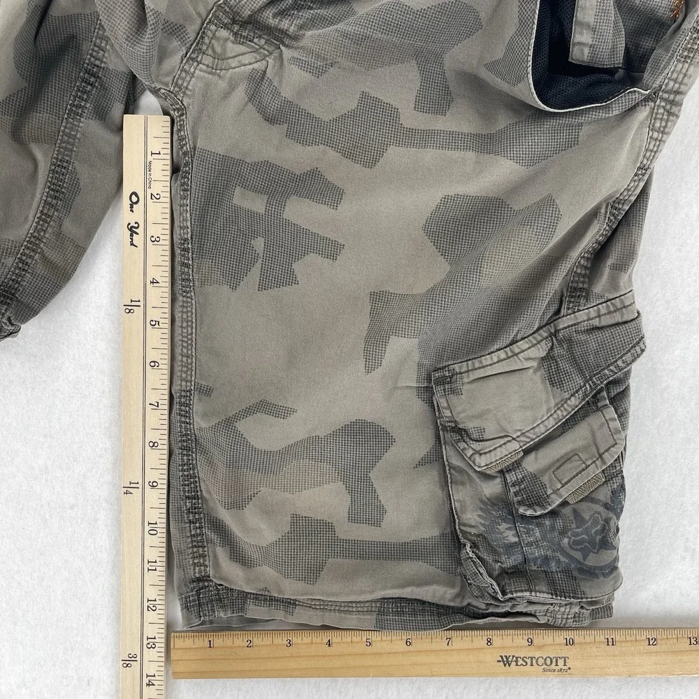 Fox Racing Sergeant Cargo Shorts Mens 32 Camo Bermuda Bike Motocross Grunge Y2K